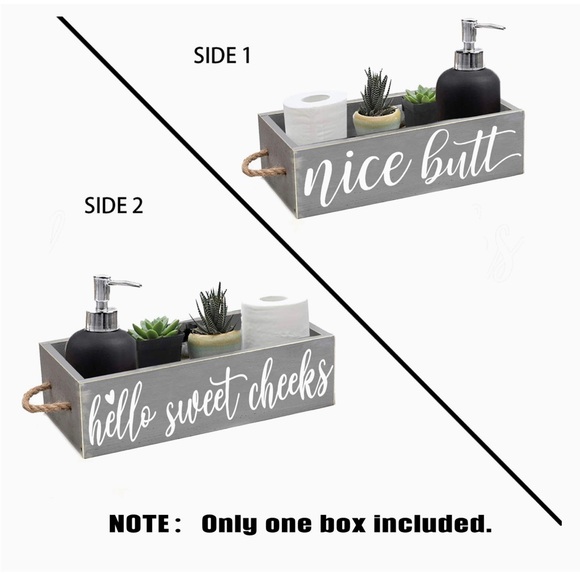 Bathroom Rustic Decor Box - Picture 3 of 5